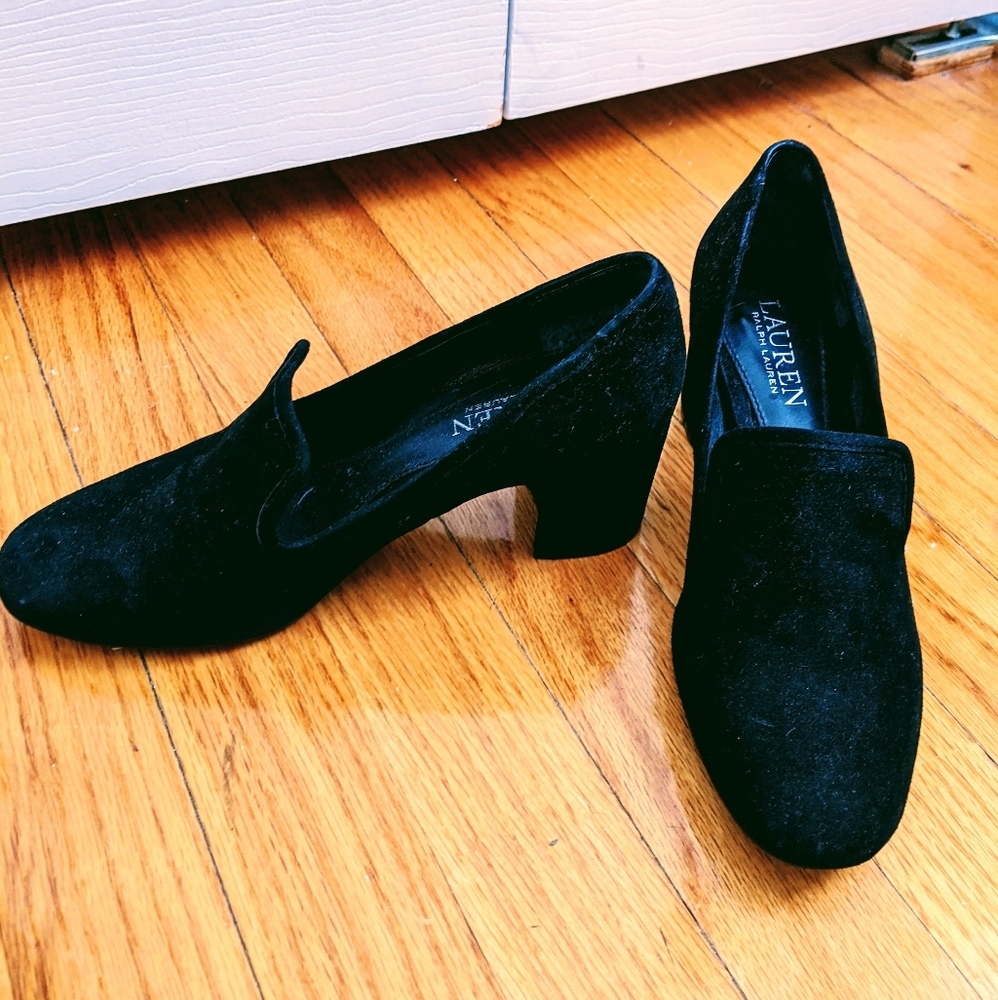Ralph Lauren Suede Heels